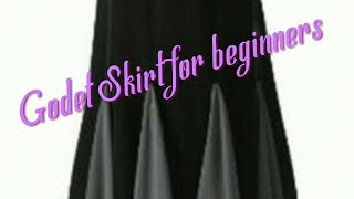 Godet skirt pattern making for beginners in Malayalam [upl. by Tanitansy]