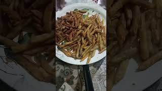 Honey Chilli PotatoCrispyTasty food honeychillipotatorecipe viralshorts shorts fyp [upl. by Innavoij]