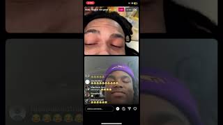 Lil13 And Mally Bo React To Big Sad 1900 Fake Death ‼️ Hilarious IG Live ‼️ 😂 [upl. by Liagiba626]