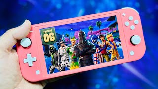 Fortnite OG On Nintendo Switch Lite Handheld gameplay Chapter 4 Season 5 Nostalgic 21k [upl. by Venita531]