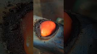 look at how this welder closes the hole in the iron pipe by welding [upl. by Neliac937]