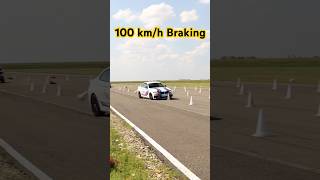 Emergency Braking at 100 kmh  BMW 2 Series [upl. by Namya253]