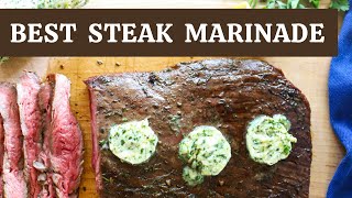 The BEST Steak Marinade  ONLY 5 INGREDIENTS [upl. by Rodolphe208]