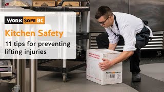 Kitchen Safety Preventing Lifting Injuries 7 of 7  WorkSafeBC [upl. by Dennison]