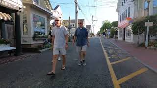 Walking on Commercial Street in Provincetown on the way to Boatslip Tea Dance from Spiritus Pizza [upl. by Tilla]