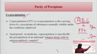 Gravimetry Purity of Precipitate Coprecipitation amp Postprecipitation [upl. by Nalyd927]