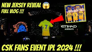 CSK New Jersey 😱 CSK Fans Event IPL 2024 Vlog [upl. by Sneed28]