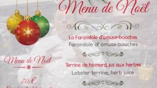 Le Menu de Noël au Restaurant LAne Rouge de Nice [upl. by Vashti928]