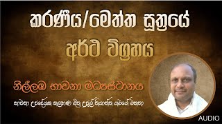 කරණීයමෙත්ත සූත්‍රයේ අර්ථ විග්‍රහය  සදහම් දේශනා  නිල්ලඹ බෞද්ධ භාවනා මධ්‍යස්ථානය [upl. by Eibloc]