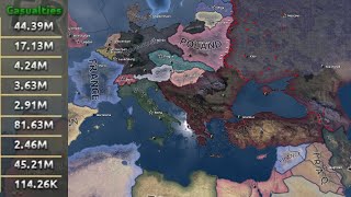 WHAT IF USSR UNITED BALKANS IN 193630 YEARS OF WARHOI4 TIMELAPSE [upl. by Alorac]