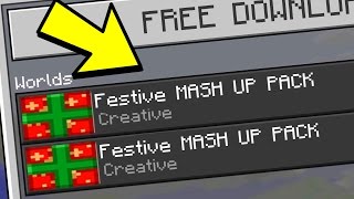 HOW to INSTALL FREE MCPE MASHUP PACKS MCPE 10 UPDATE FESTIVE MASHUP Minecraft Pocket Edition [upl. by Bil]