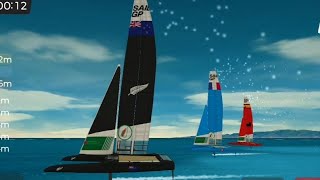 WIND Shift Chaos Virtual Regatta F50 Class Sailing 2024 Eregatta [upl. by Eniamrehc]