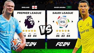 PREMIER LEAGUE vs SAUDI LEAGUE in FC24 🔥 [upl. by Barnabas]