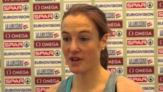 Fionnuala Britton IRL after 4th place in the womens race Belgrade 2013 [upl. by Htaek]