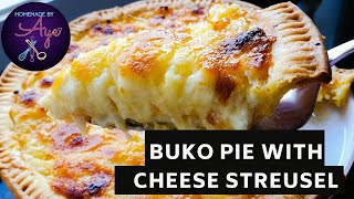 Buko Pie Recipe  Buko Pie with Cheese Streusel  Coconut Pie with Cheese Streusel  Prutaseries [upl. by Solberg]