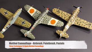 Mottled Camouflage  Airbrush Paintbrush Pastels  Three Techniques to Apply Mottled Camouflage [upl. by Erle]