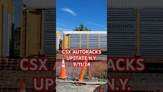 CSX AUTORACKS ALMOST MISSED 91124 railroad csxtransportation railfan csxrailroad csx [upl. by Braunstein]