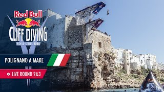 Diving off Balconies in Polignano a Mare Italy  ROUND 23 Red Bull Cliff Diving World Series 2024 [upl. by Yvaht]