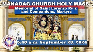 CATHOLIC MASS OUR LADY OF MANAOAG CHURCH LIVE MASS TODAY Sep 28 2024 541am Holy Rosary [upl. by Nimajnab]