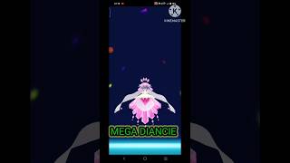 DiancieThe Mythical Pokemon Mega Evolution First Time In pokemongo pokemon shorts megaevolution [upl. by Ruosnam567]