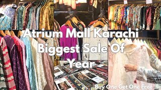 Atrium Mall Karachi Biggest Sale  Cheap Mall In Karachi Affordable DressSuitsShoesBags Brands [upl. by Colligan282]