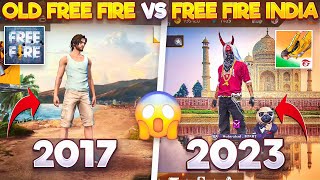 2017 OLD FREE FIRE VS 2023 FREE FIRE INDIA  FREE FIRE MAX IN TELUGU [upl. by Gerald]