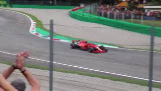 F1 Italian Grand Prix 2018 Monza  First lap  Grandstand Ascari 16 [upl. by Ahsinra934]