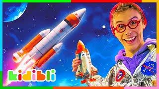 Lets learn about Space and Rockets  Science Videos for Kids  Kidibli [upl. by Netniuq544]