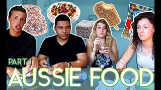 Americans amp A Swede Trying Aussie Food Pt 1 [upl. by Perretta19]