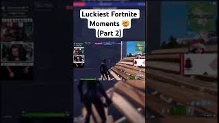 LUCKIEST FORTNITE MOMENTS P2 ☘️😎 fortnite fortclips gaming fortntieclips lucky [upl. by Hevak]