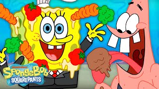 SpongeBobs MESSIEST Foods Ever 🍔  SpongeBob [upl. by Leander]