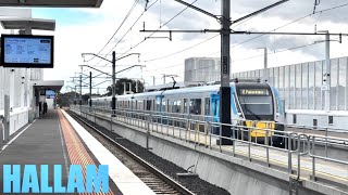 Trains at the new Hallam station opened 2022 [upl. by Michal]