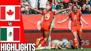 Canada vs Mexico  All Goals amp Highlights  Women’s International Friendly  010624 [upl. by Atinej]