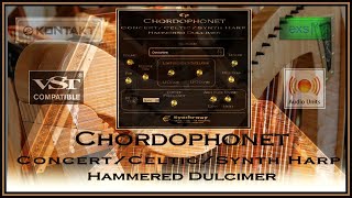 Concert Celtic Electric amp Synth Harps Hammered Dulcimer VST VST3 Audio Unit EXS24 KONTAKT Win Mac [upl. by Doownel]