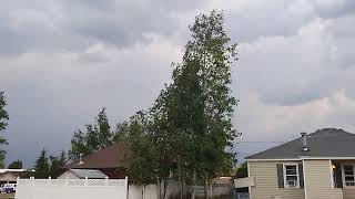 Evanston Wyoming Wind Gust [upl. by Ahsinrat]