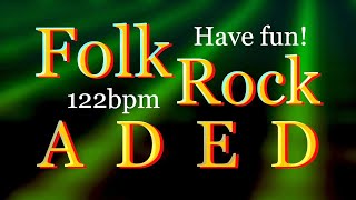 Folk Rock A major country backing track 122bpm Play along and have fun [upl. by Dlarej]