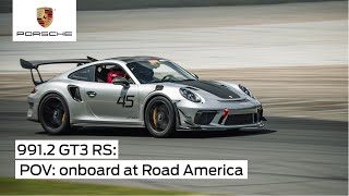 POV onboard Porsche 9912 GT3 RS Goes Sub 220 at Road America [upl. by Liemaj]