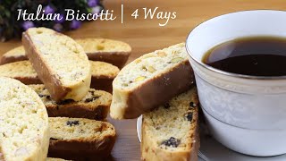 Easy Italian Biscotti Recipe 4 Ways  Classic Almond Pistachio amp Raisins  By Jamila Azar [upl. by Tnahs]