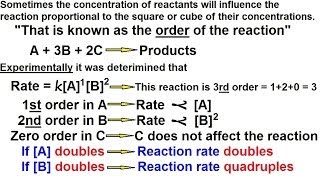 Chemistry  Chemical Kinetics 6 of 30 Reaction Order  Defined [upl. by Imoen]