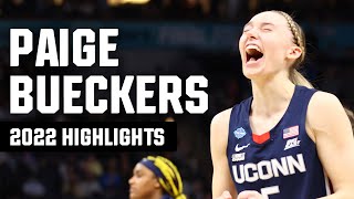 Paige Bueckers 2022 NCAA tournament highlights [upl. by Enitnelav]