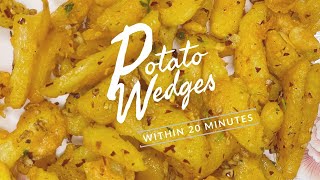 Potato Wedges Recipe in Malayalam  20 Minutes Recipe [upl. by Ynnij]