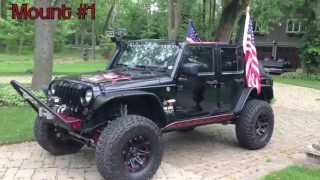 Jeep JKU Flag Mounts [upl. by Premer]