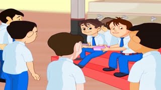 Tintu Mon Comedy  School  Tintu Mon Non Stop Comedy Animation Story [upl. by Eidnak]