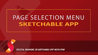 Using Pages Menu in Sketchable App [upl. by Aitnecserc]