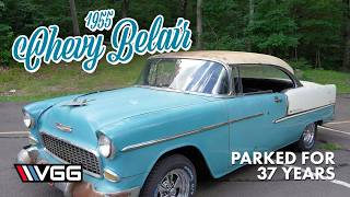 Will This 1955 Chevy Belair RUN AND DRIVE After 37 YEARS Parked In A Garage Day With Derek [upl. by Rosen]