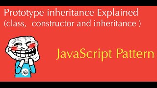 Javascript Prototype inheritance Explained  tutorial Part1 [upl. by Ellehsar515]