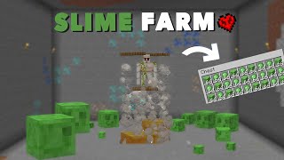 Minecraft 120 Slime Farm  Auto Slime Farm Tutorial  120 [upl. by Diskin352]