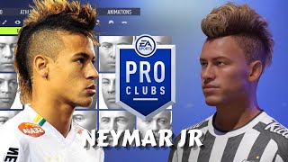 FIFA 22 Neymar Jr Santos FC Pro Clubs Creation [upl. by Ike390]