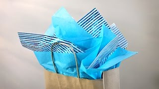 How To Put Tissue In A Gift Bag  Gift Wrapping Tutorial  Easy Quick Gift Wrapping [upl. by Happ]