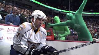 Green Men Return  Canucks Vs Predators  011110  HD [upl. by Colston]